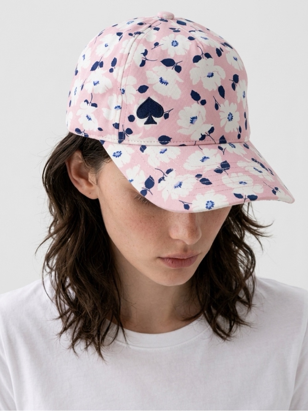 🔥🔥🆕♠️KATE SPADE PINK FLORAL BASEBALL CAP